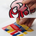 Niestandardowe tanie logo do prasowania na drukowaniu 3D, naklejek na ubrania z nadrukiem metodą prasowania na gorąco 
